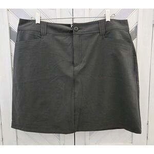 Eddie Bauer Women's Size 12 Dark Gray Activewear Outdoor Skort Skirt Shorts‎
